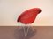 Fauteuil Mid-Century Rouge en Rotin par Teun Velthuizen pour Urotan, Pays-Bas, 1950s 5