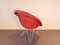 Mid-Century Red Rattan Lounge Chair by Teun Velthuizen for Urotan, the Netherlands, 1950s, Image 4