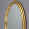 Vergoldeter ovaler Spiegel mit Dekoration aus Akanthus, 1880er, 19. Jh 5