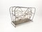 Mid-Century Metal Magazine Rack with Fishes, 1950s 5
