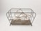 Mid-Century Metal Magazine Rack with Fishes, 1950s 6