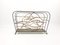 Mid-Century Metal Magazine Rack with Fishes, 1950s, Image 2