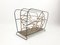 Mid-Century Metal Magazine Rack with Fishes, 1950s, Image 13