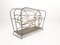 Mid-Century Metal Magazine Rack with Fishes, 1950s 4