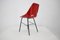 Czechoslovakian Red Fiberglass Dining Chairs, 1960s, Set of 3 2