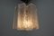 Lámparas colgantes de metal cromado y vidrio, años 60. Juego de 3, Imagen 5