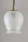 Lámpara colgante escandinava de latón y vidrio, años 40, Imagen 5