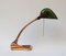 Art Nouveau Copper Plated Banker's Lamp from LUX, Image 11