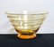 Art Deco Amber Ribbon Trail Glass Bowl by Barnaby Powell for Whitefriars, 1920s, Image 3