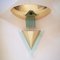 Brass and Acrylic Glass Sconce, France, 1980s, Image 9