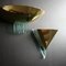 Brass and Acrylic Glass Sconce, France, 1980s 8