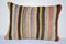 Vintage Striped Kilim Pillow 1