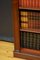 Viktorianisches offenes Bücherregal aus massivem Mahagoni 10