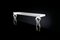 Italian Console Silhouette With 2 Legs in Wood and Steel by VGnewtrend, Image 2