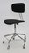 Chaise Pivotante Mid-Century Moderne Noire, 1950s 1