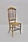 Vintage Beech Chiavari Dining Chairs, 1950s, Set of 4 5