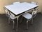 Mid-Century Formica Dining Table & Chairs Set, 1950s, Set of 5 1