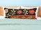 Extra Long Lumbar Black and Red Floral Kilim Pillow Cover by Zencef Contemporary 1