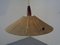 Teak and Sisal Ceiling Lamp from Temde, 1960s, Image 9