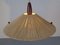 Teak and Sisal Ceiling Lamp from Temde, 1960s 3