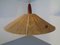 Teak und Sisal Deckenlampe von Temde, 1960er 6