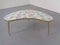 German Ceramic Metal & Mosaic Kidney Side Table, 1950s 1