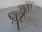 German Ceramic Mosaic Kidney Side Tables, 1950s, Set of 3 2