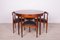 Mid-Century Teak Dining Table & 4 Chairs Set by Hans Olsen for Frem Røjle, 1950s 1