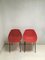 Mid-Century Vintage Red Shell Dining Chairs by Pierre Guariche for Murop, Set of 2, Image 4