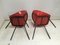 Chaises de Salon Mid-Century Vintage avec Coquille Rouge par Pierre Guariche pour Murop, Set de 2 3