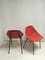 Rote Mid-Century Vintage Vintage Esszimmerstühle von Pierre Guariche für Murop, 2er Set 6