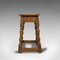 Small Antique Oak Joint Stool 4