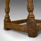 Small Antique Oak Joint Stool, Image 12