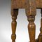 Small Antique Oak Joint Stool, Image 10