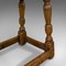 Small Antique Oak Joint Stool, Image 11