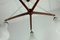 Mid-Century Danish Teak & Opaline Glass 5-Arm Chandelier, Image 8