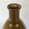Large German Glazed Ceramic Vase with Grooved Surface, 1950s 5