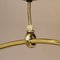Brass & Opalglass Pendant Lamp by Arlus, 1950s 6