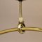 Brass & Opalglass Pendant Lamp by Arlus, 1950s, Image 6