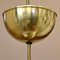Brass & Opalglass Pendant Lamp by Arlus, 1950s 8