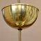 Brass & Opalglass Pendant Lamp by Arlus, 1950s, Image 8