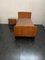 Bed and Nightstand Set In Blond Mahogany Wood, 1950s, Set of 2 2