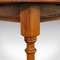 Antique English Oak Circular Occasional Table, Image 10