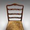 Antique Irish Mahogany Ladder Back Chairs, Set of 4 12