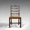 Antike Irische Mahagoni Stühle mit Sprossenlehnen, 4er Set 2
