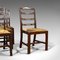 Antique Irish Mahogany Ladder Back Chairs, Set of 4, Image 6