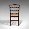 Antique Irish Mahogany Ladder Back Chairs, Set of 4 5