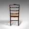 Antique Irish Mahogany Ladder Back Chairs, Set of 4, Image 5