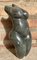 Vintage Woman Bust Green Marble Sculpture, 1960s 1