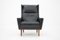 Leather Wingback Lounge Chair, 1970s, Image 2